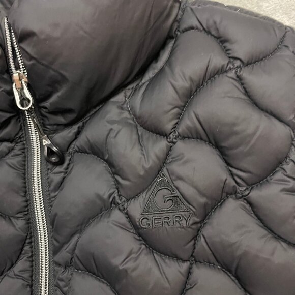 Gerry Down Puffer Vest Women's XL Black Lightweight Full Zip Packable - Picture 2 of 8